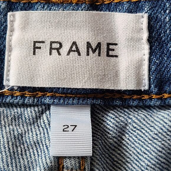 FRAME Le Slouch Newell Distressed High Waist Boyfriend Jeans LSLJ207 Women's 27 - Picture 12 of 16